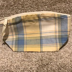Small Makeup Case ~ Cornflower Plaid ~ Longaberger